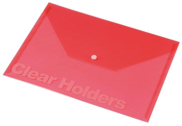 Panta Plast, Focus, koperta na zatrzask, przezroczysta, różowa, A4, 1 szt.