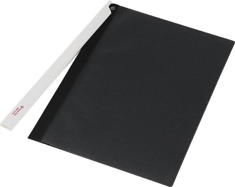 Panta Plast, Focus, skoroszyt A4 z listwą boczną, czarny, 1 szt.