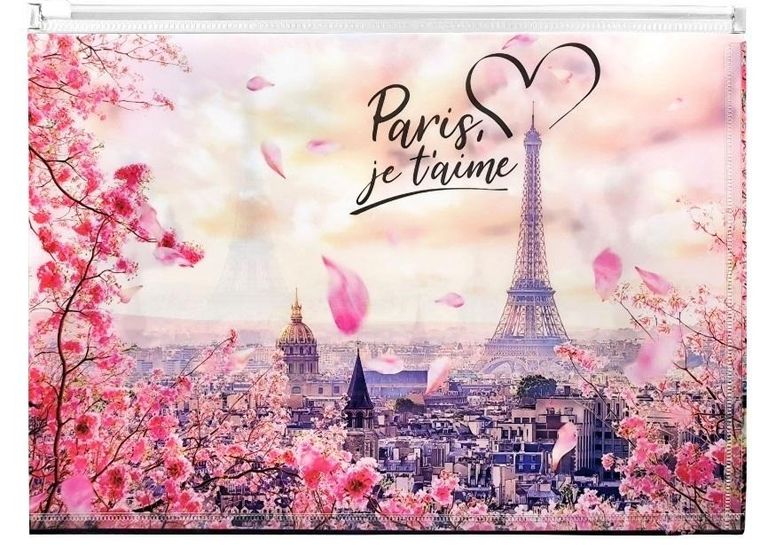 Panta Plast, koperta zip, A4, PP z nadrukiem, Take Me To Paris