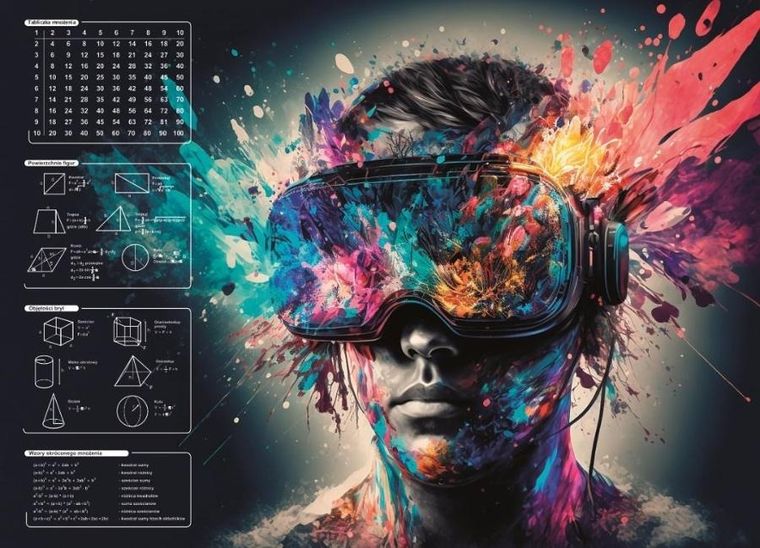 Panta Plast, mata na biurko z nadrukiem, fullcolor