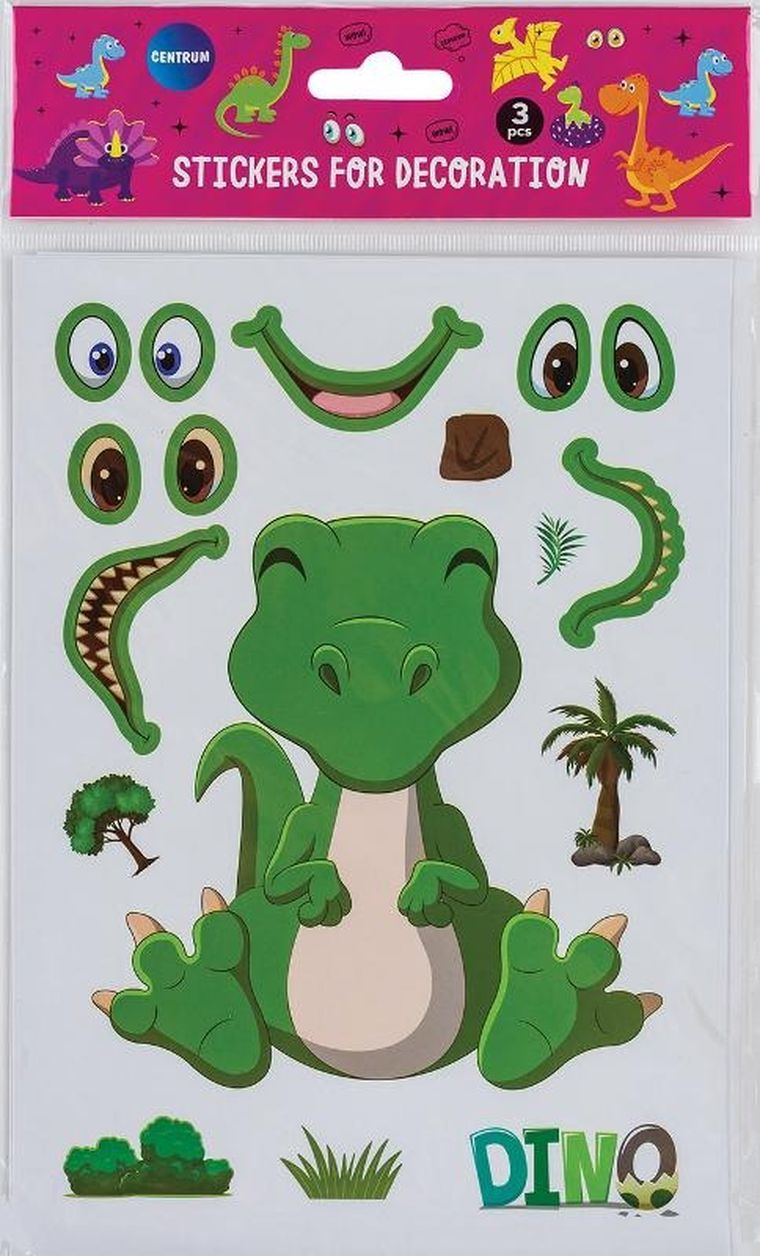 Panta Plast, naklejki ozdobne stwórz dinozaura