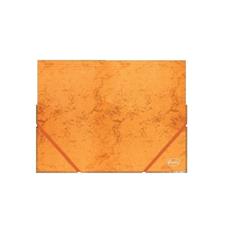 Panta Plast, teczka na gumkę, A4, kartonowa, pomarańczowa, 1 szt.