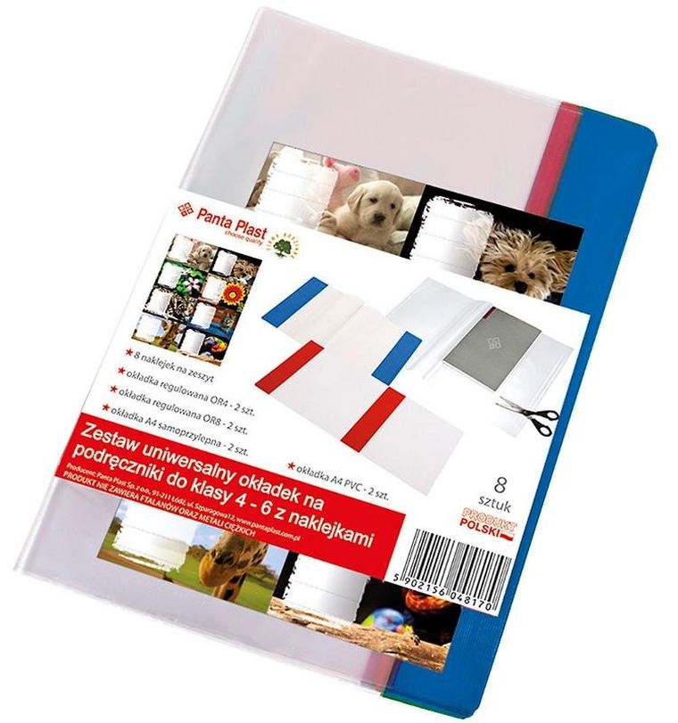 Panta Plast, zestaw okładek dla klas 4-6