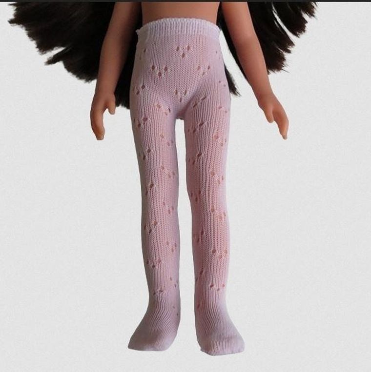 Paola Reina, rajstopy dla lalek, 32 cm, białe ażurowe