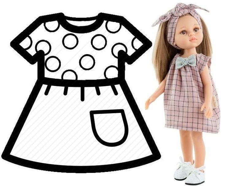 Paola Reina, ubranko dla lalek, 32 cm