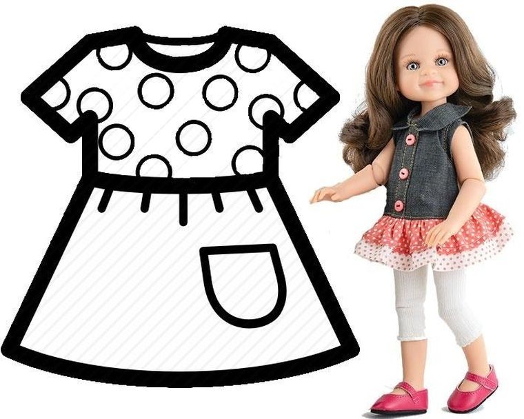 Paola Reina, ubranko dla lalek, 32 cm