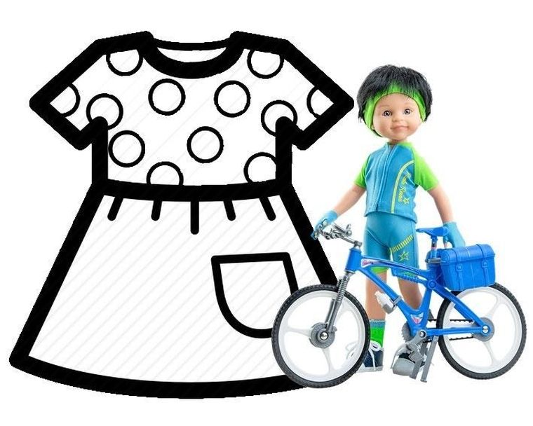 Paola Reina, ubranko dla lalek, 32 cm