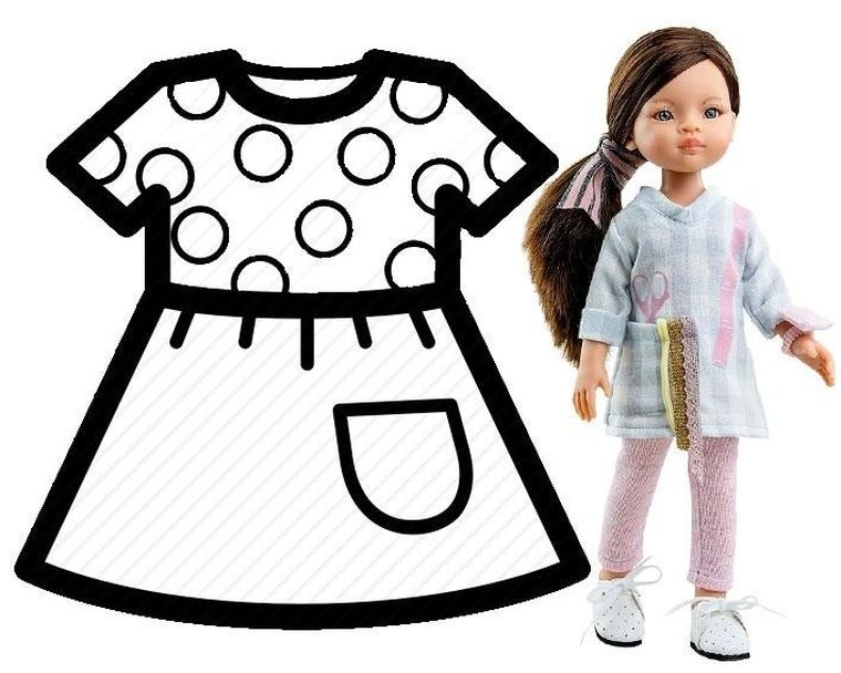 Paola Reina, ubranko dla lalek, 32 cm