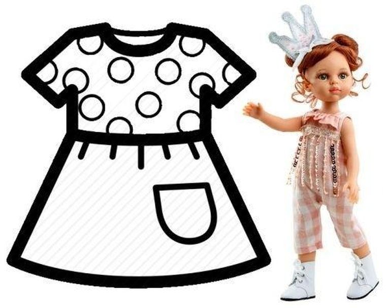 Paola Reina, ubranko dla lalek, 32 cm