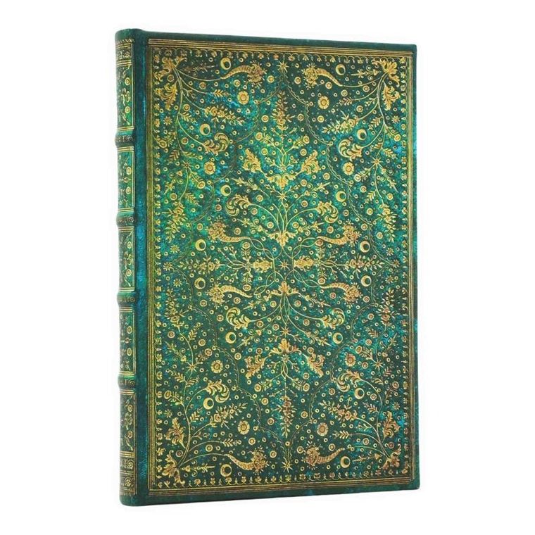 Paperblanks, Emerald Flower, notatnik, linia, mini