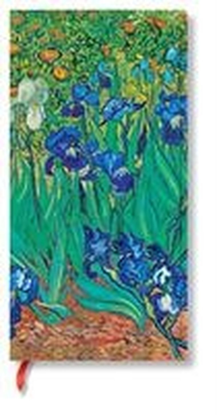 Paperblanks, notatnik, linia, 176 stron, Van Gogh’s Irises, Slim, 1 szt.