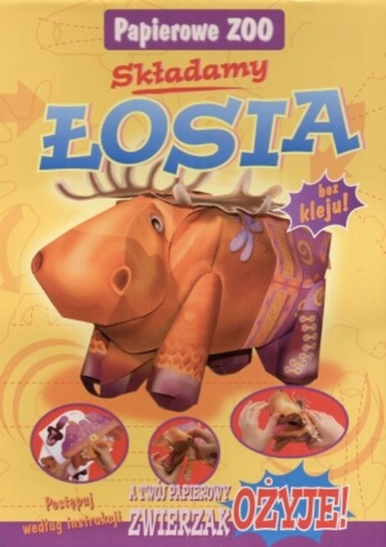 Papierowe Zoo. Składamy łosia