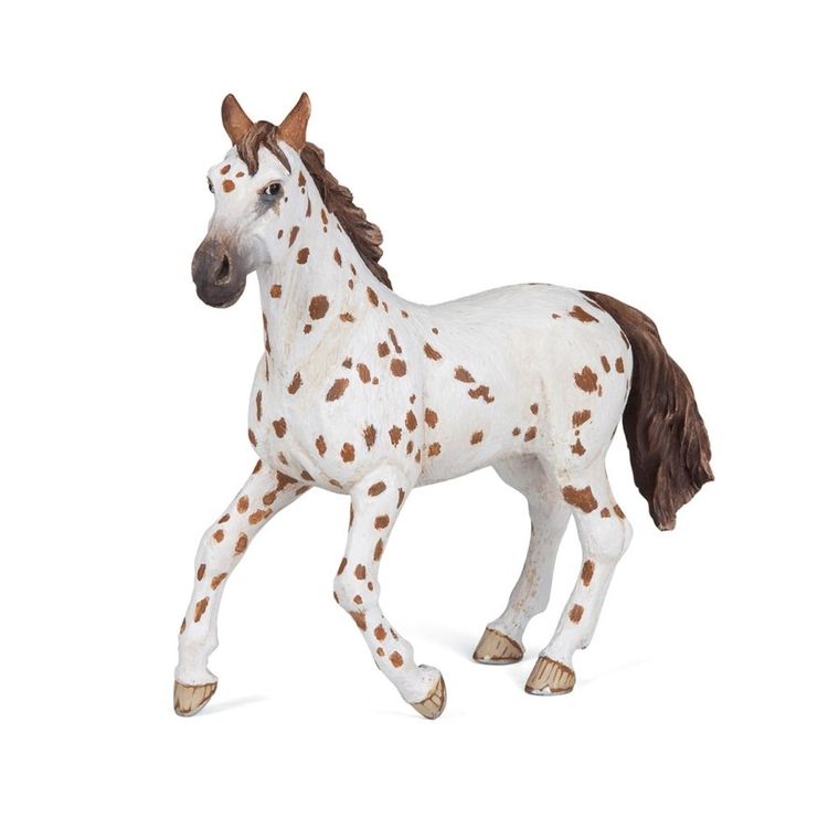 Papo, Brązowa cętkowana klacz, figurka kolekcjonerska