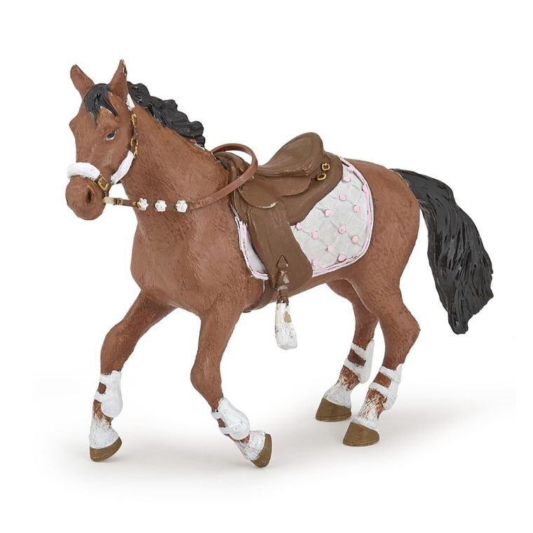 Papo, Koń osiodłany zimowo, figurka
