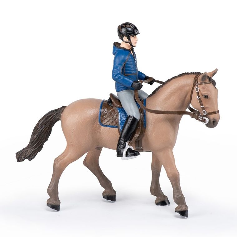 Papo, Koń z jeźdźcem mężczyzną, figurka