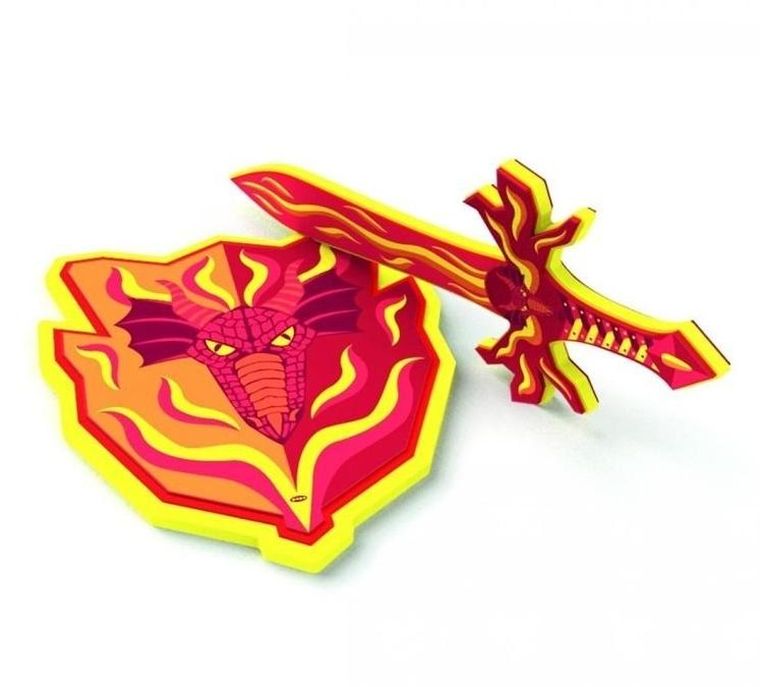 Papo, ognista tarcza rycerska, 41 cm