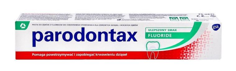 Parodontax, Fluoride, pasta do zębów, ulepszony smak, 75 ml