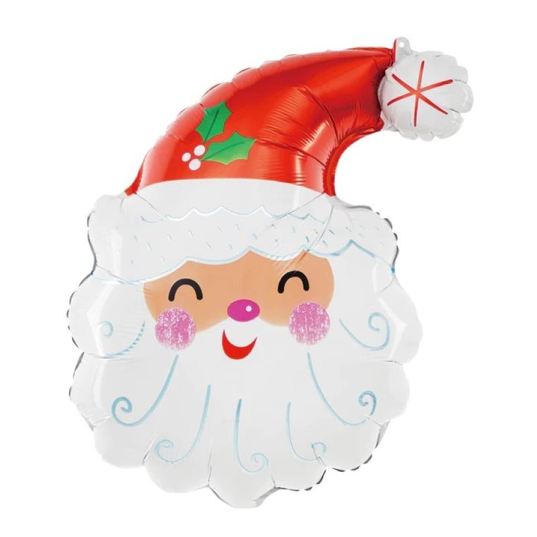 Party Tino, balon, foliowy, Święty Mikołaj, 44-62 cm
