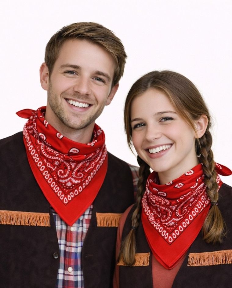 Party Tino, bandamka, chustka, czerwona