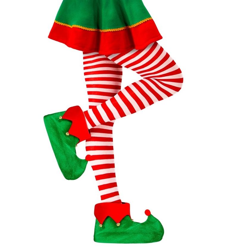 Party Tino, rajstopy w paski, biało-czerwone, rozmiar S/M