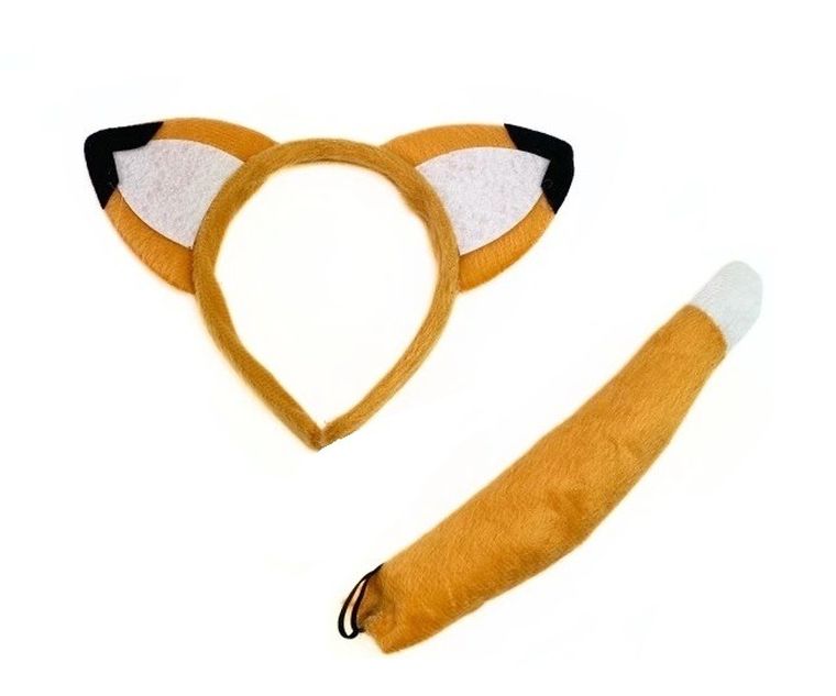Party Tino, strój liska: opaska z uszami + ogon