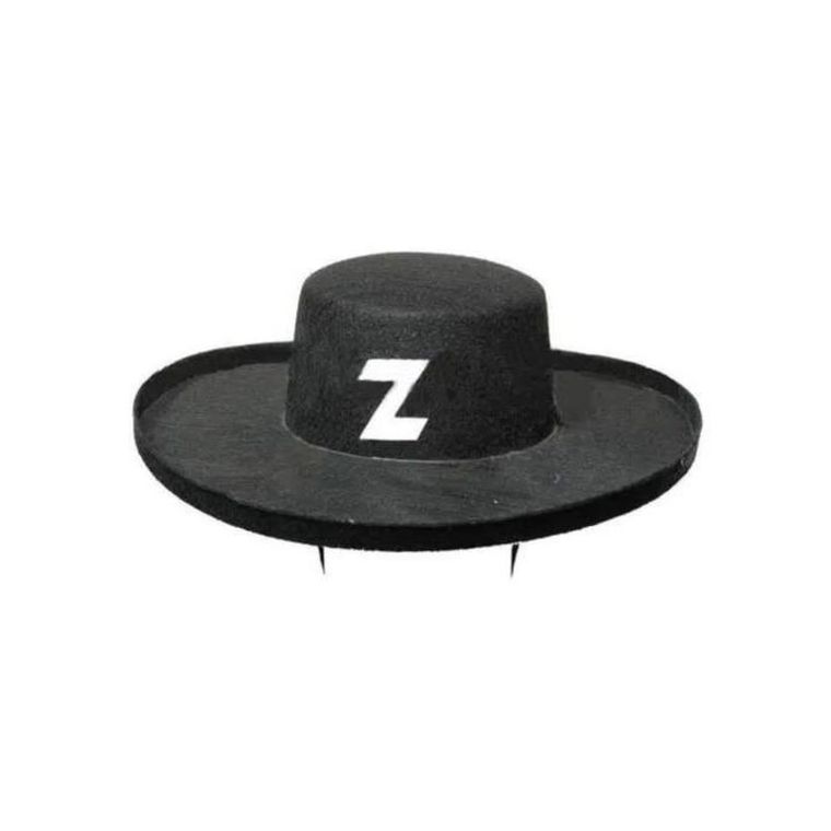 Party Tino, Zorro, kapelusz, hiszpański, sombrero, czarny