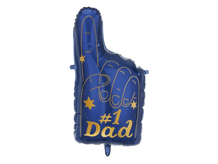 PartyDeco, balon foliowy #1 Dad, 46 x 86.5 cm, mix, 1 szt.