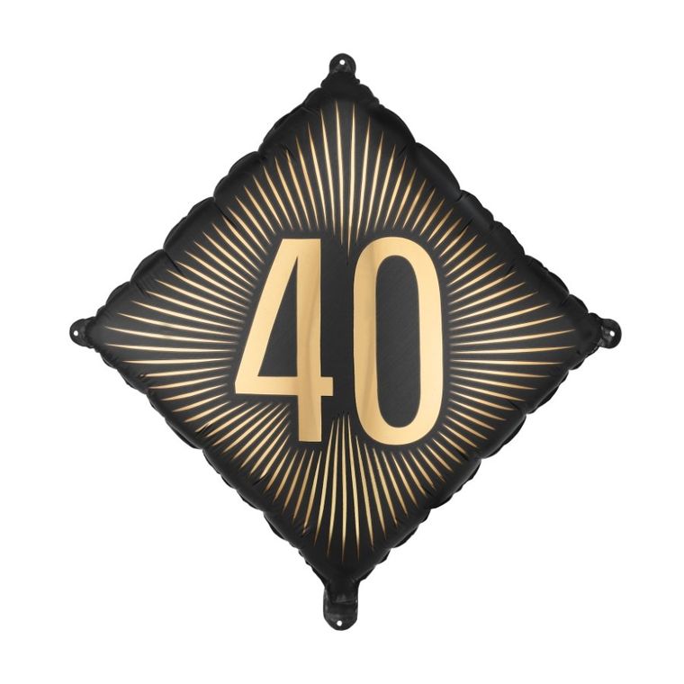 PartyDeco, balon foliowy, 40, 46-46 cm