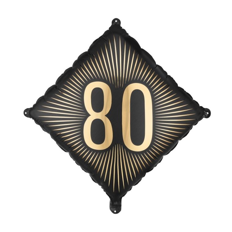 PartyDeco, balon foliowy, 80, 46-46 cm