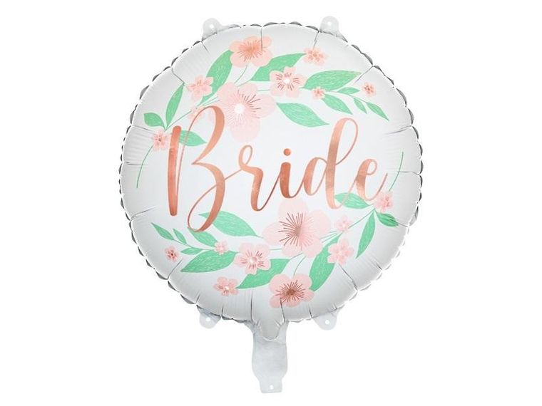 PartyDeco, balon foliowy, bride kwiaty, 45 cm