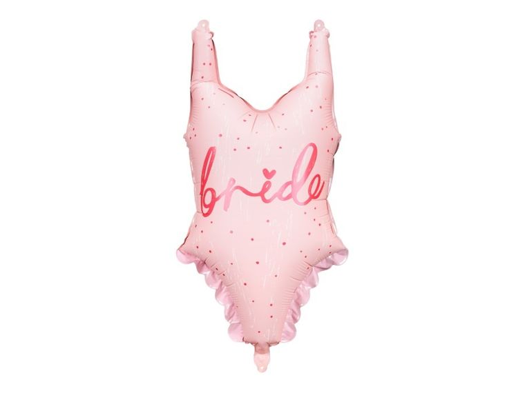 PartyDeco, balon foliowy, bride, różowy gorset, 46-76 cm, 1 szt