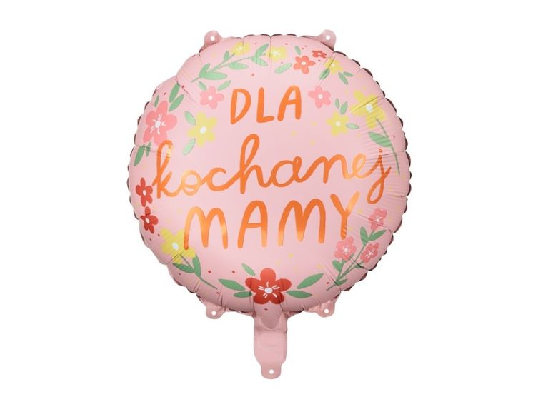 PartyDeco, balon foliowy, Dla kochanej mamy, 45 cm, 1 szt