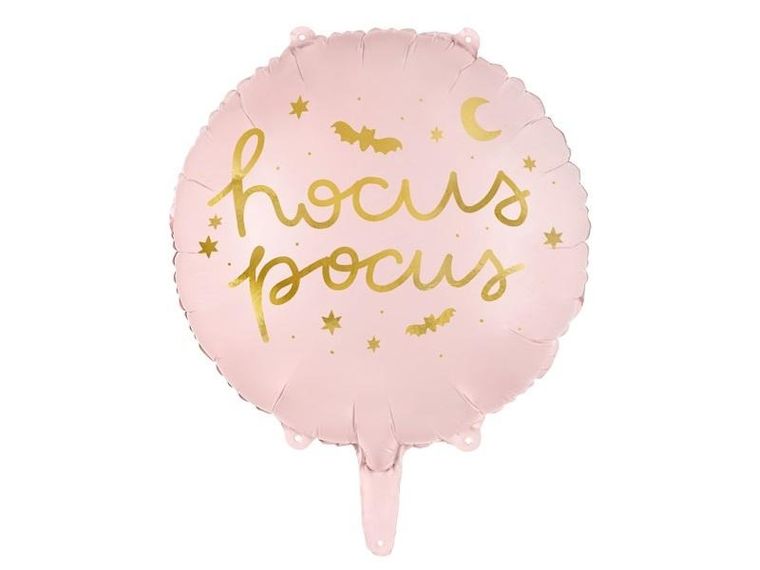PartyDeco, balon foliowy, Hocus Pocus, różowy, 45 cm