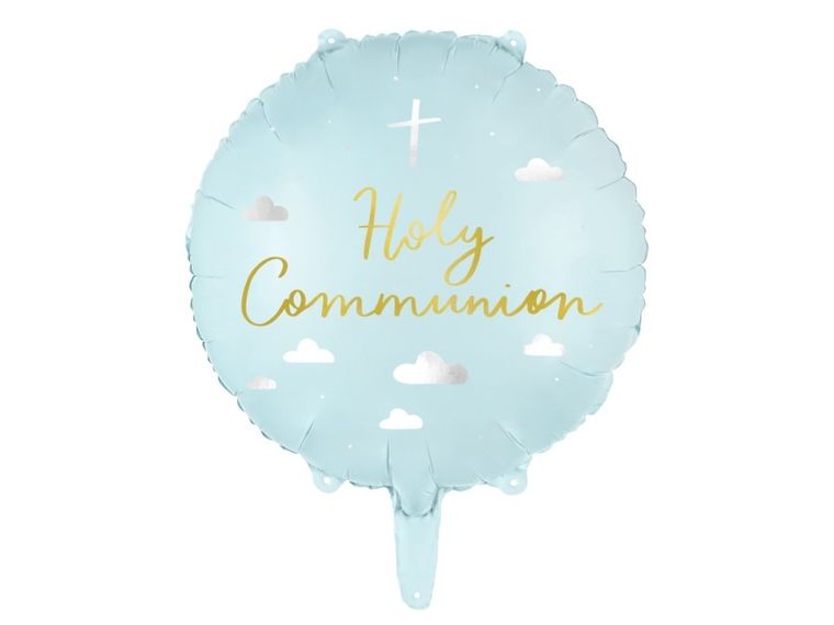 PartyDeco, balon foliowy, Holy Communion, 45 cm