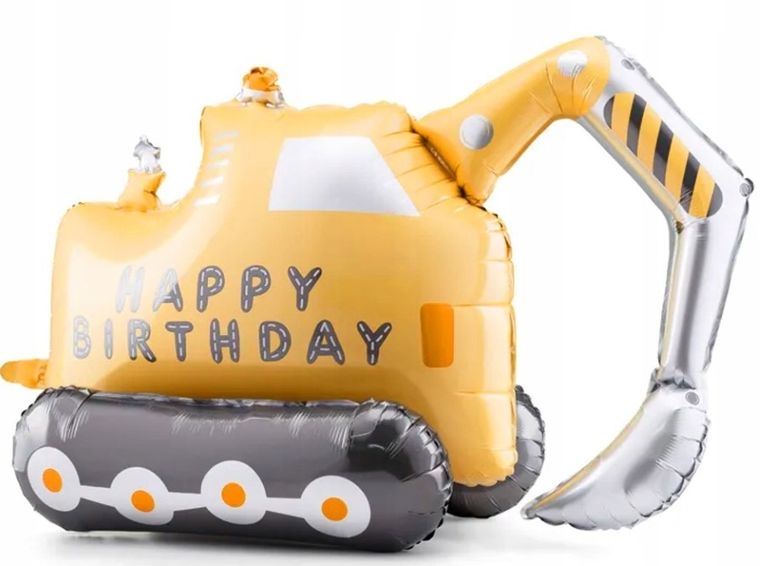 PartyDeco, balon foliowy, koparka, 49-76,5 cm