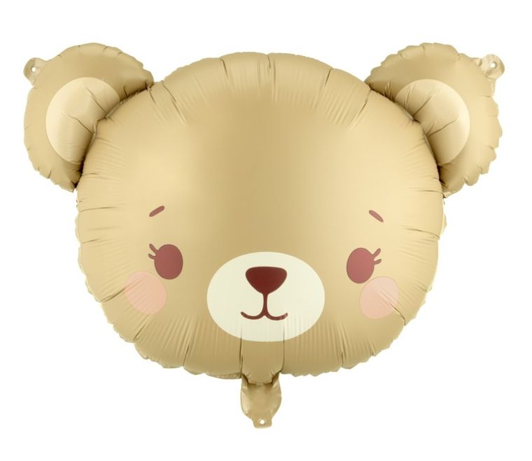 PartyDeco, balon foliowy, miś, 56-40 cm