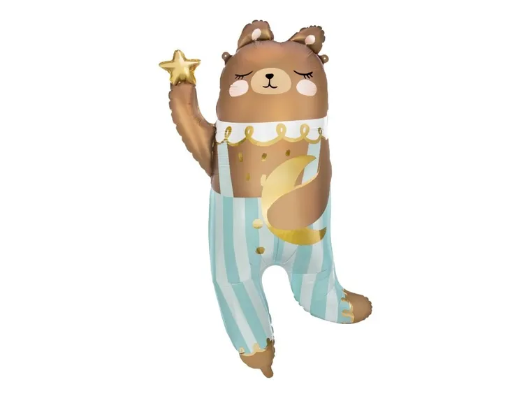 PartyDeco, balon foliowy, Miś, 72-104 cm, 1 szt