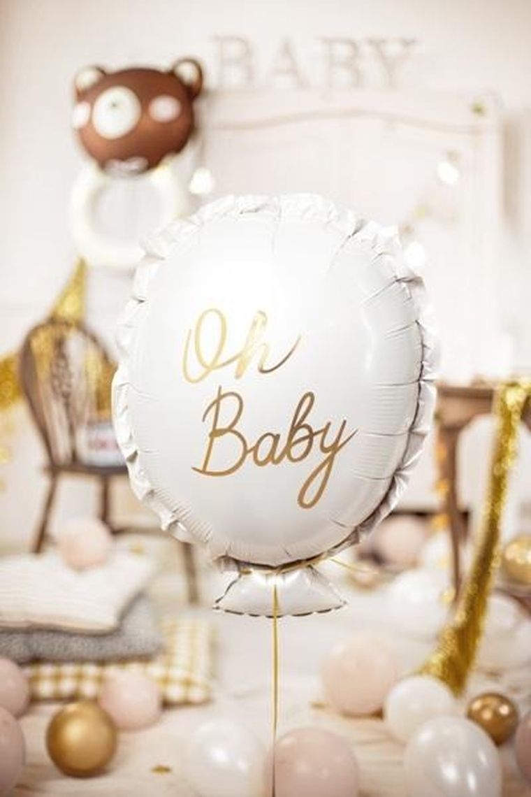 PartyDeco, balon foliowy, oh baby, 53-69 cm