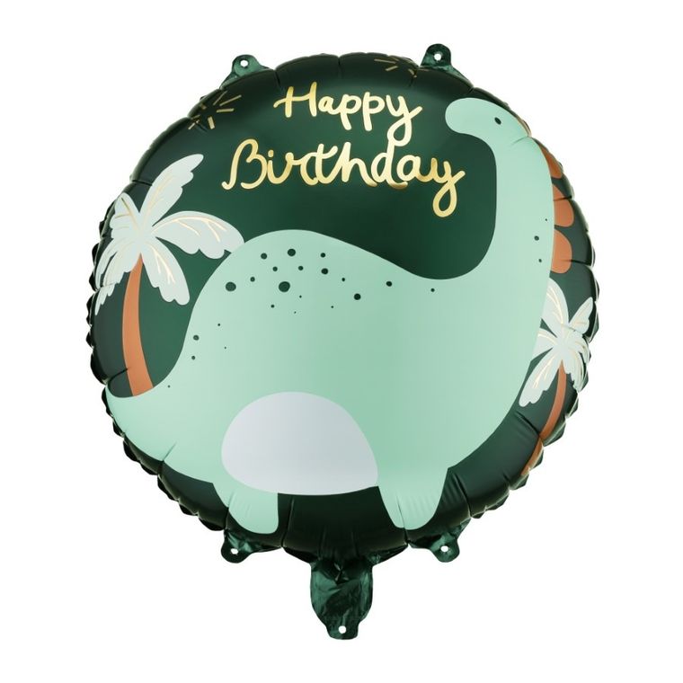 PartyDeco, balon foliowy, pastylka, brontozaur, 35-35 cm