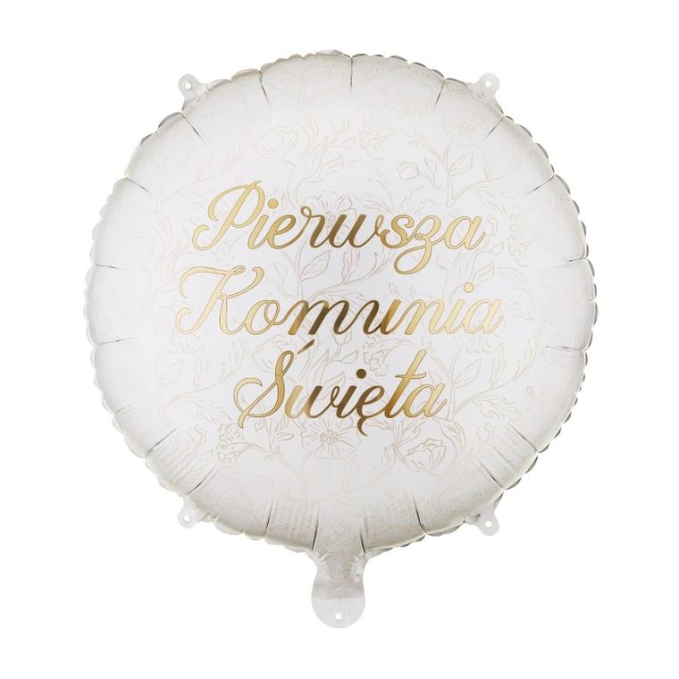 PartyDeco, balon foliowy, pastylka, Pierwsza Komunia Święta, 35-35 cm