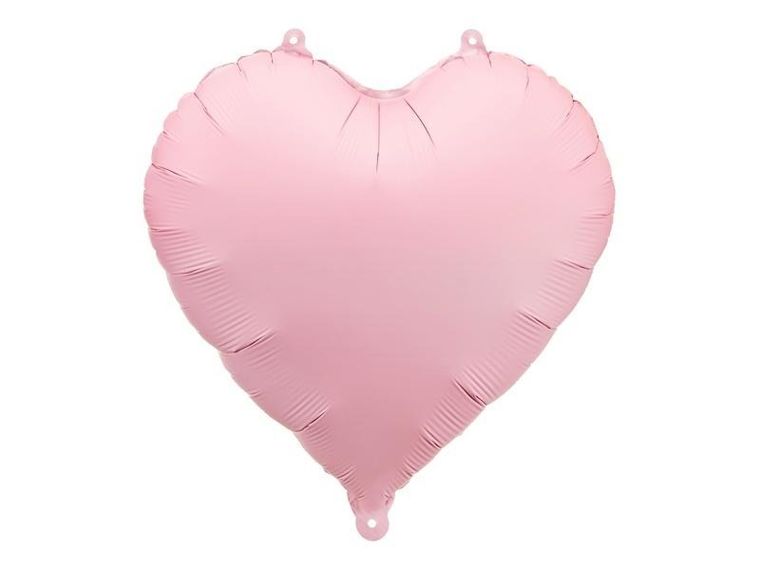 Partydeco, balon foliowy, Serce, różowy, 45 cm