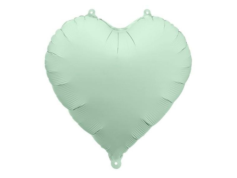Partydeco, balon foliowy, Serce, zieleń, 45 cm