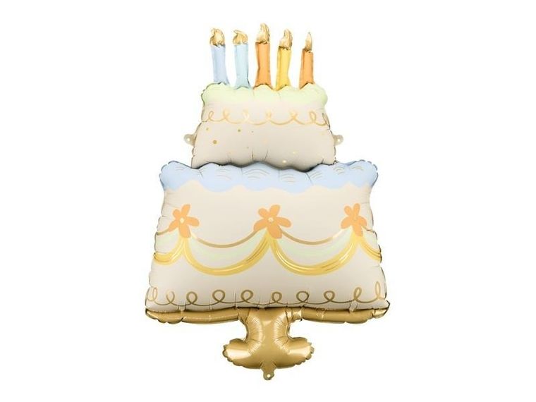 PartyDeco, balon foliowy, tort, 62-104 cm