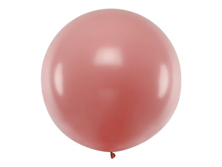 PartyDeco, balon okrągły, pastel wild rose, 1 m