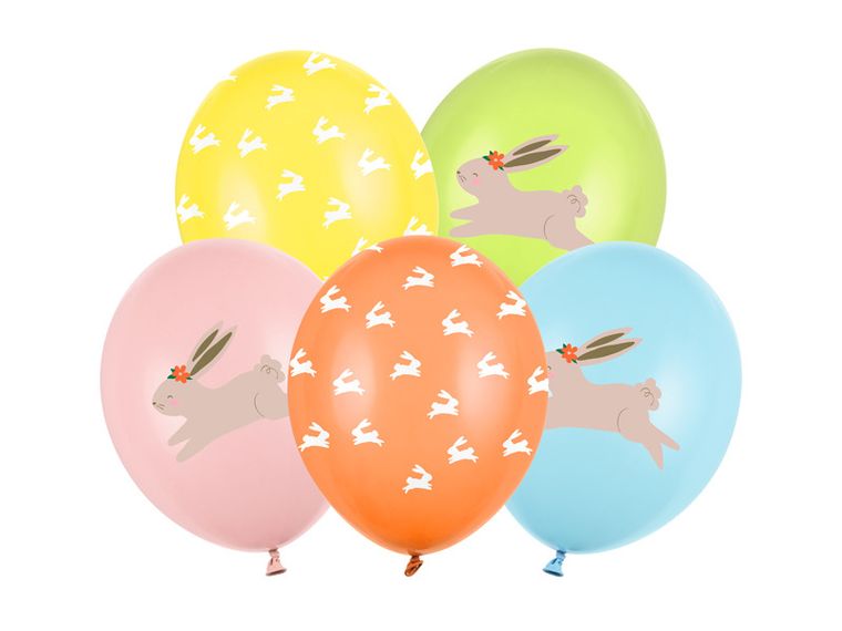 PartyDeco, balony 30 cm, Egg Hunt, mix, 50 szt.