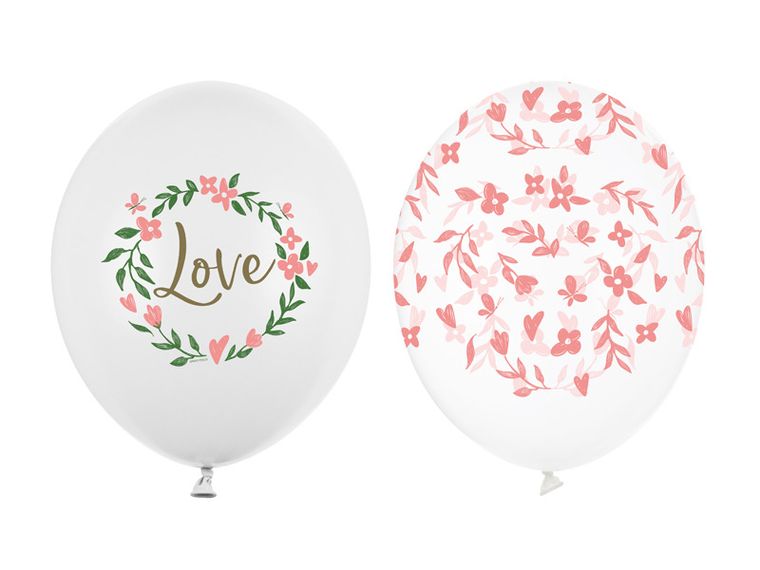 PartyDeco, balony 30 cm, Love, mix, 50 szt.