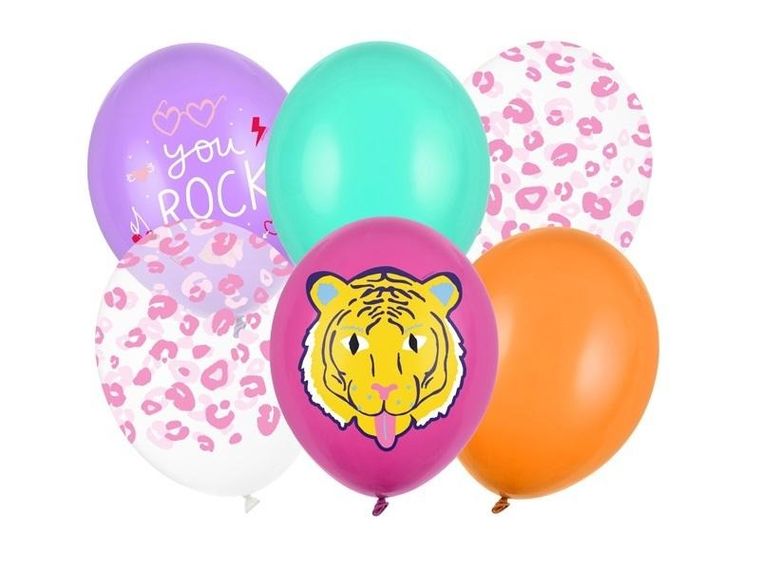 PartyDeco, balony 30 cm, You Rock, mix, 6 szt.