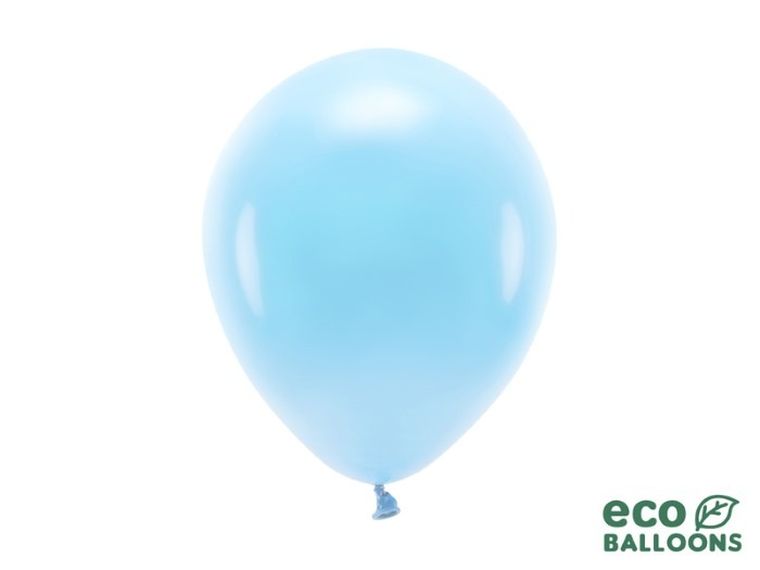 Partydeco, balony eco, 26 cm, błękit, 100 szt.