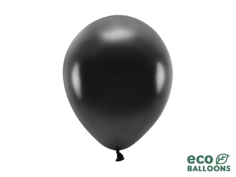 Partydeco, balony eco, 26 cm, czarny, 100 szt.