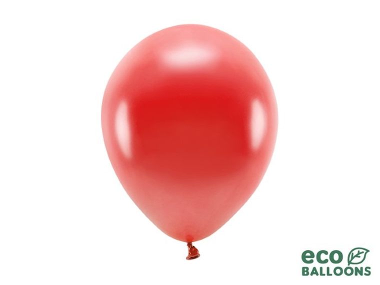 Partydeco, balony eco, 26 cm, czerwony, 100 szt.